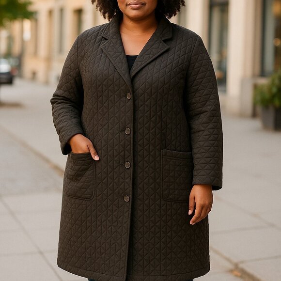 DIDI soft half long, dark blue jacket - Picture 3 of 8